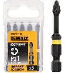 DeWalt Udarni nastavek PZ1x50 5 kosov. TORZIJA PRI EKSTREMNIH UDARCIH