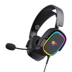 Havit Igralne, Gaming slušalke H2035U RGB (črne)