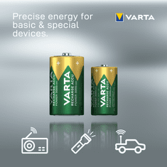 Varta polnilna baterija Power 2 C 3000 mAh R2U 56714101402, 2 kosa