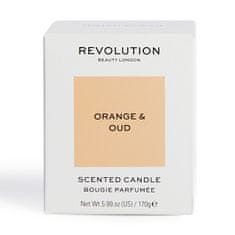 Makeup Revolution Dišeča sveča Orange & Oud (Scented Candle) 170 g