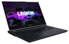 Lenovo Legion 5 gaming prenosnik, R7 5800H, 17,3FHD, 16GB/SSD1TB, RTX3060, DOS, moder (82JY007GSC)