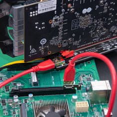 Qoltec Riser PCI-E 1x - 16x | USB 3.0 | različica 009S Plus | SATA / PCI-E 6-pinski