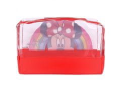 Disney Minnie Mouse Kozmetična torbica, prozorna + sponke, elastike 