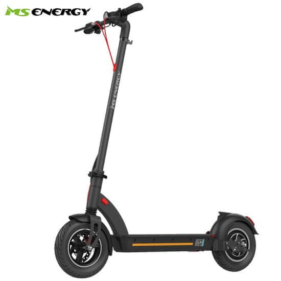 MS ENERGY e10 električni skiro, 25,4 cm (10) pnevmatike, 450W motor, črn