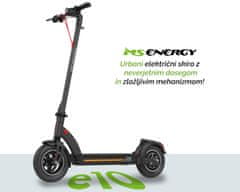 MS ENERGY e10 električni skiro, 25,4 cm (10) pnevmatike, 450W motor, črn