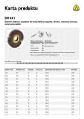 KLINGSPOR OKROGLI LIST SM611 150 mm x 50 mm gr. 40