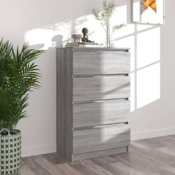 Vidaxl vidaXL Predalnik, siv hrast sonoma, 60x35x98,5 cm