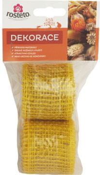 Rosteto Jutni trak 4 cm x 3 m - rumen - 2 kosa