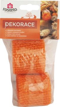 Rosteto Jutni trak 4 cm x 3 m - oranžna - 2 kosa