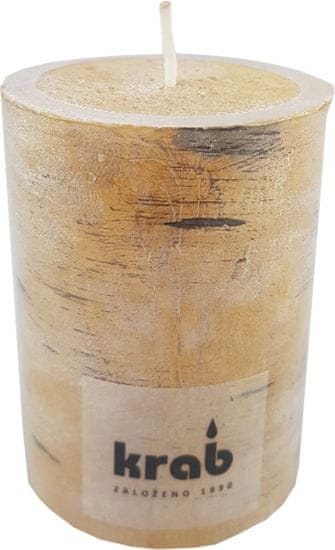 Cilinder za sveče breza 60x80 mm - rustikalno