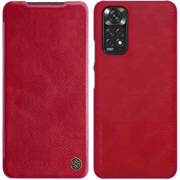Nillkin usnjena torbica qin za xiaomi redmi note 11s / note 11 rdeča