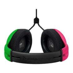 PDP LVL40 gaming slušalke, žične, roza zelene