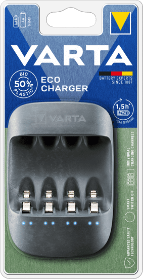 Varta polnilnik baterij Eco Charger empty 57680101401, brez baterij
