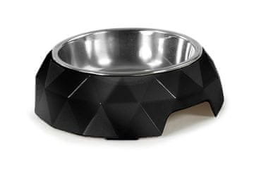 RECORD Melaminska posoda za pse Diamond black 2v1