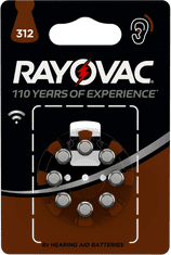 Varta Rayovac HAB 312 (8 pack) baterije za slušni aparat 4607745418, 8 kosov