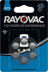 Varta Rayovac 675 (6 pack) baterije za slušni aparat 4600745416, 6 kosov