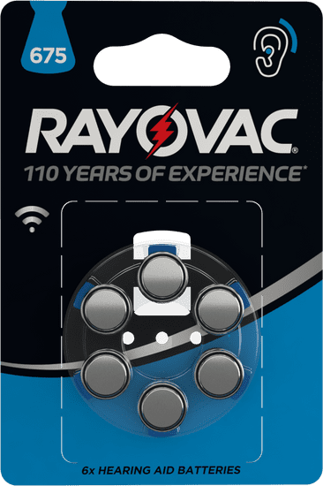 Varta Rayovac 675 (6 pack) baterije za slušni aparat 4600745416, 6 kosov