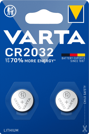 Varta CR 2032 2pack 6032101402 litijeva baterija, 2 kosa