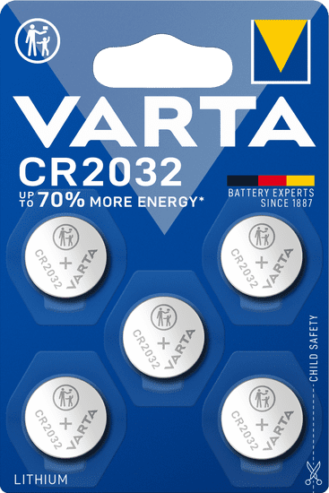 Varta CR 2032 5pack 6032101415 litijeva baterija, 5 kosov
