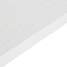 Vidaxl Vrtna miza 150x90x72 cm PP bela