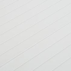 Vidaxl Vrtna miza, 220x90x72 cm, PP, bela