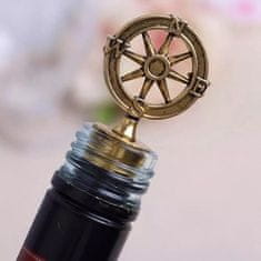 Northix Retro pečat za vino - bronasti kompas 