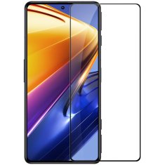 Nillkin cp + pro ultra-tanek celozaslonski kaljeni steklo z 0,2 mm 9h okvirjem xiaomi poco f4 gt črn