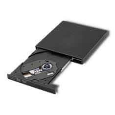 Qoltec Qoltec zunanji pogon, zapisovalnik CD-jev in DVD-predvajalnik | USB 2.0 | črne barve
