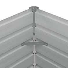 Vidaxl Dvignjeno cvetlično korito antracitno 160x80x77 cm jeklo
