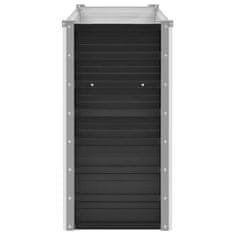 Vidaxl Visoka greda antracitna 160x40x77 cm pocinkano jeklo