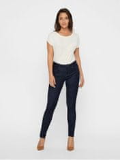 Vero Moda Ženske kavbojke VMSEVEN Skinny fit 10183948 Dark Blue Denim (Velikost XL/30)