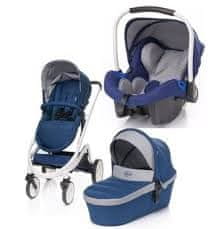 4Baby Otroški voziček Cosmo 3 v 1 &#8211; navy blue