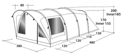 Outwell Lawndale šotor za 6 oseb, siv