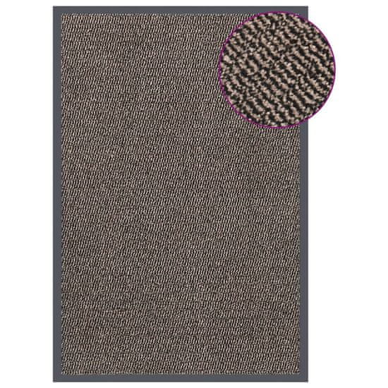 Vidaxl Predpražnik taftani 80x120 cm temno rjav