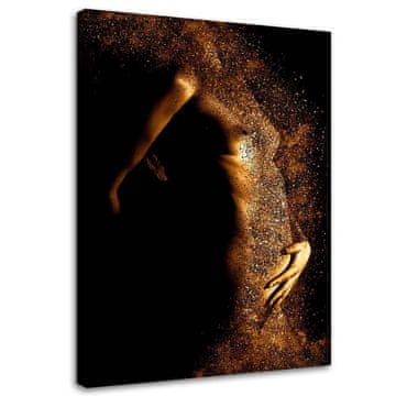 shumee Slika na platnu, Ženski akt v zlatem prahu - 60x90