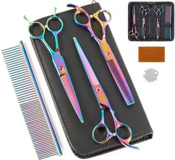 Korbi Frizerski Set Škarij z Etuijem 7,0 - Nerjaveče jeklo