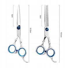 Korbi Komplet Frizerske škarje + etui 6.0 Korbi