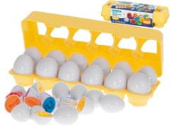 slomart izobraževalni sorter sestavljanka ujemanje oblik številke jajca 12 kosov