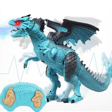 Ikonka RC dinozaver zmaja na krmiljenje - hodi rjove in diha paro 41 cm