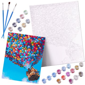 Ikonka Slikanje po številkah slika 40x50cm balon
