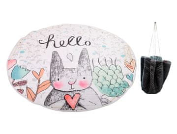 Ikonka Igrača vreča preproga igrača zajček 144cm