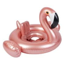 Ikonka Napihljivo kolo s sedežem za otroke Flamingo