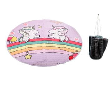 Ikonka Unicorn igrača vrečko igrajo mat 144cm