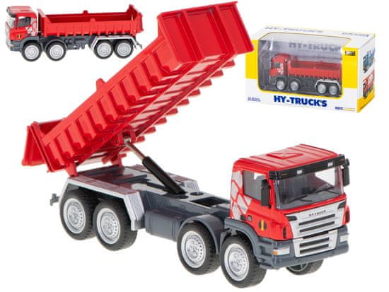 Ikonka Odliti kovinski model tovornjaka s samooskrbo 1:50