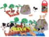 Figurice kmečkih živali 7 kosov + podloga in pribor