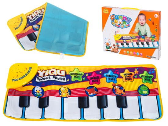 Ikonka Izobraževalna mini podloga za klavir 72x29cm