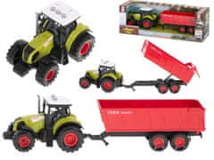 WOWO Traktor z LED prikolico - kmetijski traktor z LED prikolico in zvočnimi učinki
