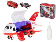 Ikonka Transportno letalo vodni top + 2 gasilska vozila