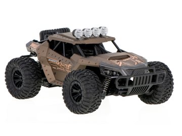 WOWO Terenski RC Drift Car - RC Drift Terenski avto na daljinsko vodenje - Hitrost 20 km/h, Rjava barva