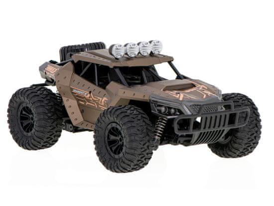 WOWO Terenski RC Drift Car - RC Drift Terenski avto na daljinsko vodenje - Hitrost 20 km/h, Rjava barva
